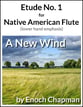 Etude No. 1 for Native American Flute - A New Wind P.O.D. cover